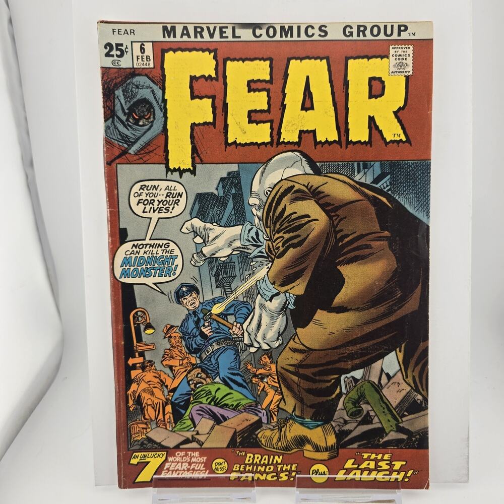 Fear #6 Gil Kane Cover Nothing Can Kill The Midnight Monster!